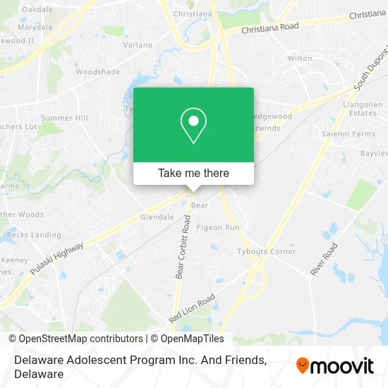 Mapa de Delaware Adolescent Program Inc. And Friends