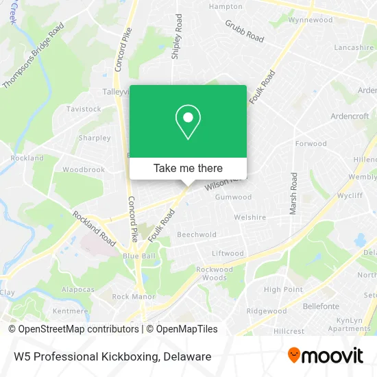 W5 Professional Kickboxing map