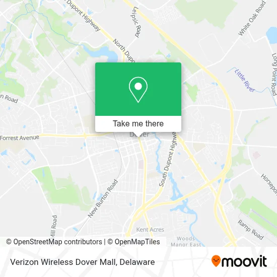 Verizon Wireless Dover Mall map