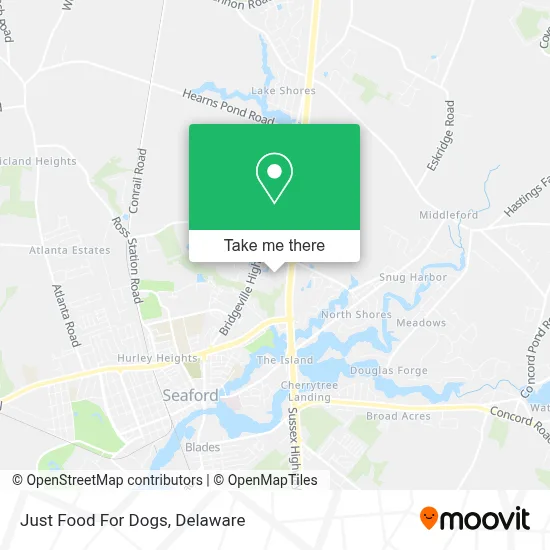 Just Food For Dogs map
