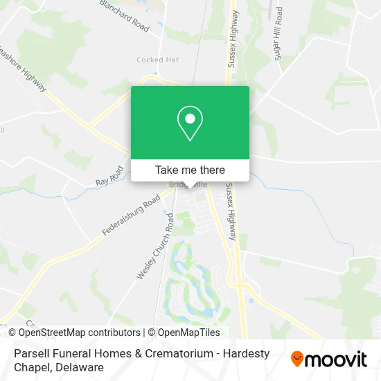 Parsell Funeral Homes & Crematorium - Hardesty Chapel map