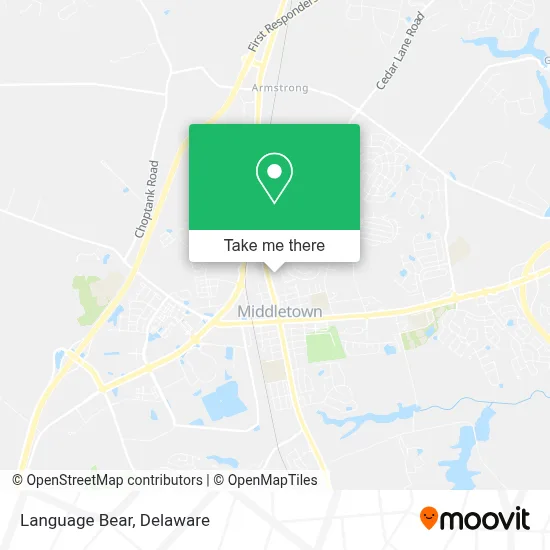 Language Bear map