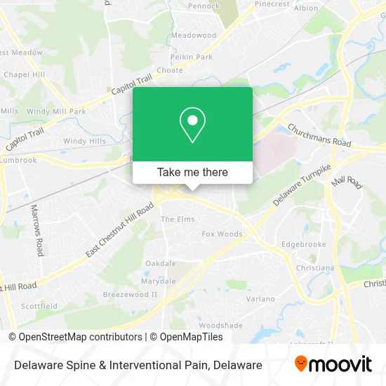 Delaware Spine & Interventional Pain map