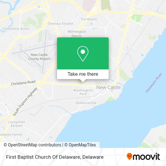 First Baptist Church Of Delaware map