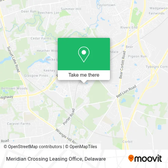 Meridian Crossing Leasing Office map