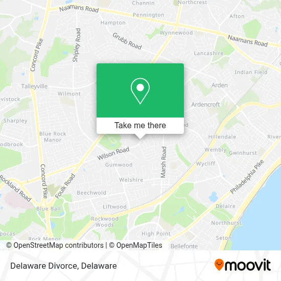 Delaware Divorce map