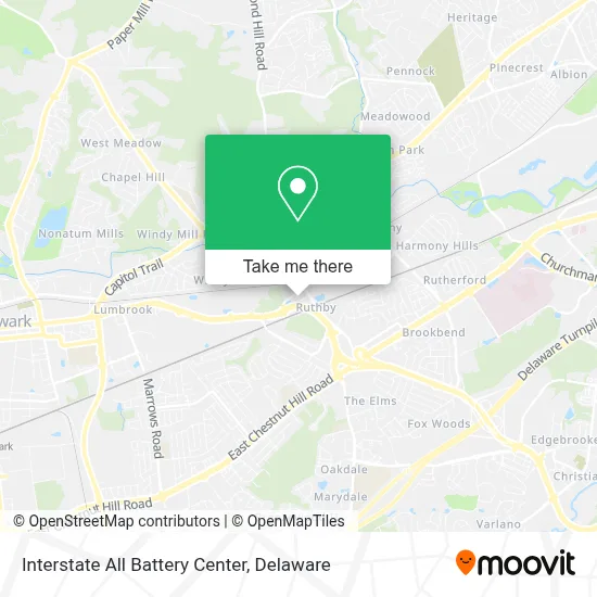 Interstate All Battery Center map