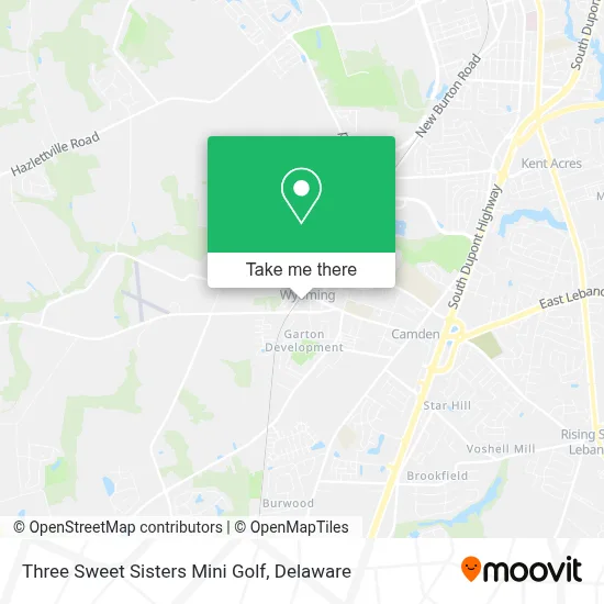 Three Sweet Sisters Mini Golf map