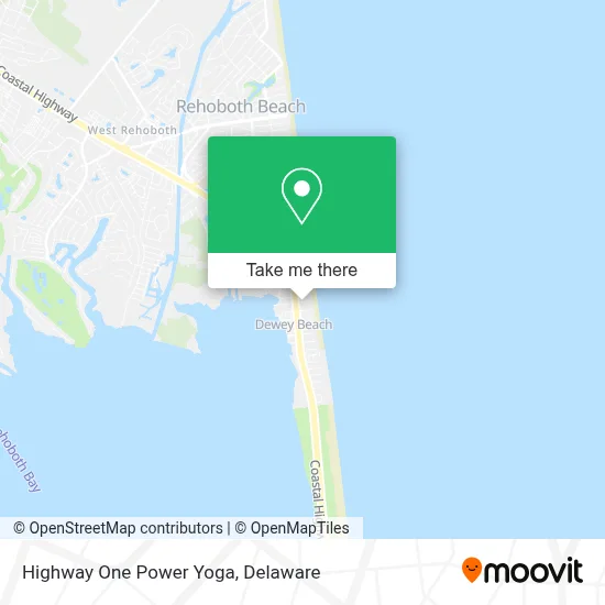 Highway One Power Yoga map