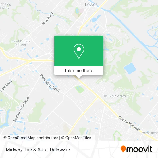 Midway Tire & Auto map