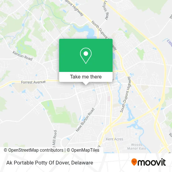 Ak Portable Potty Of Dover map