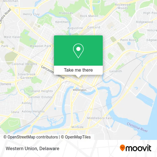 Western Union map