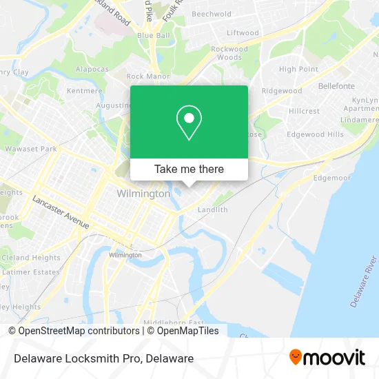Delaware Locksmith Pro map
