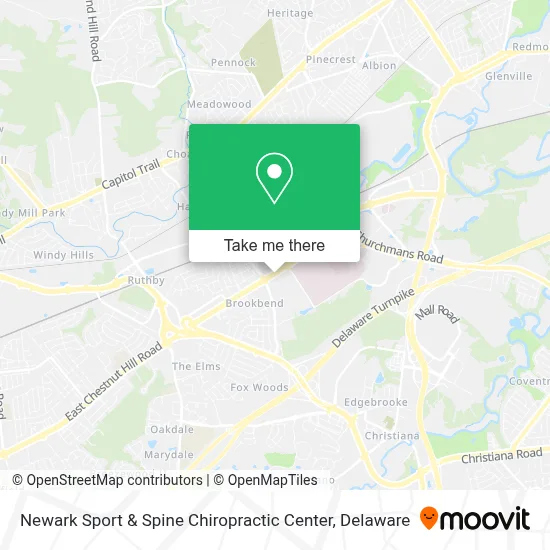 Newark Sport & Spine Chiropractic Center map