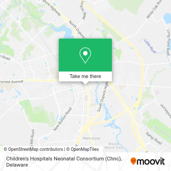 Children's Hospitals Neonatal Consortium (Chnc) map