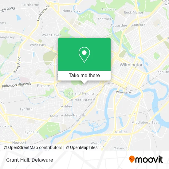 Grant Hall map