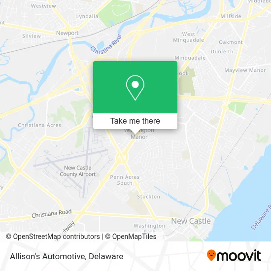 Allison's Automotive map