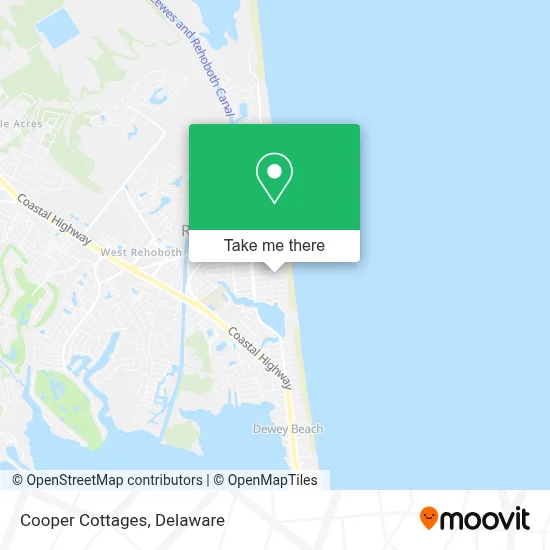 Cooper Cottages map