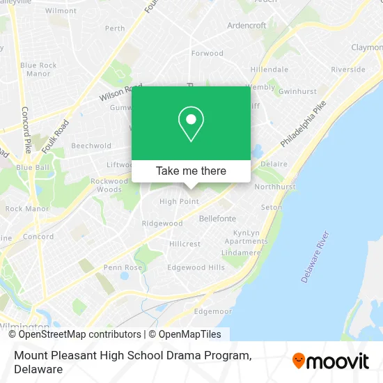 Mount Pleasant High School Drama Program map