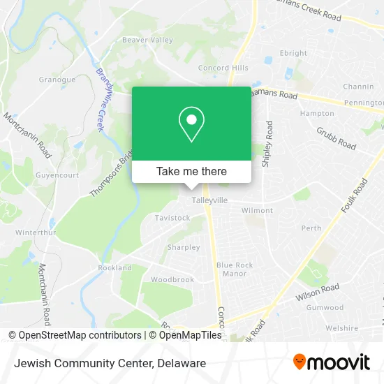 Jewish Community Center map
