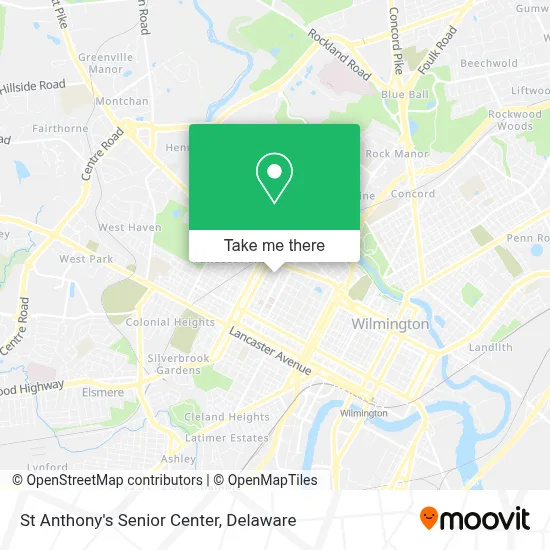 St Anthony's Senior Center map