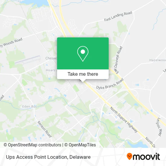 Ups Access Point Location map