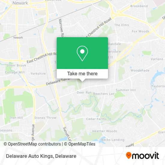 Delaware Auto Kings map