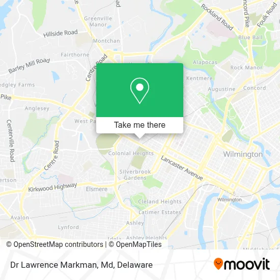 Dr Lawrence Markman, Md map