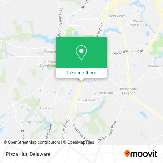Pizza Hut map
