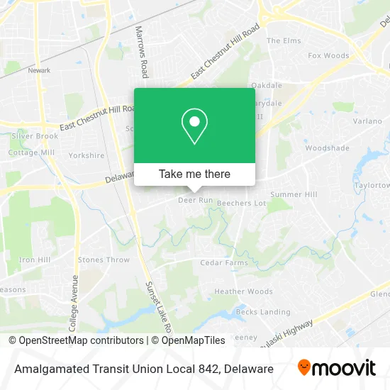 Amalgamated Transit Union Local 842 map