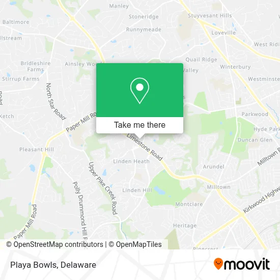 Playa Bowls map