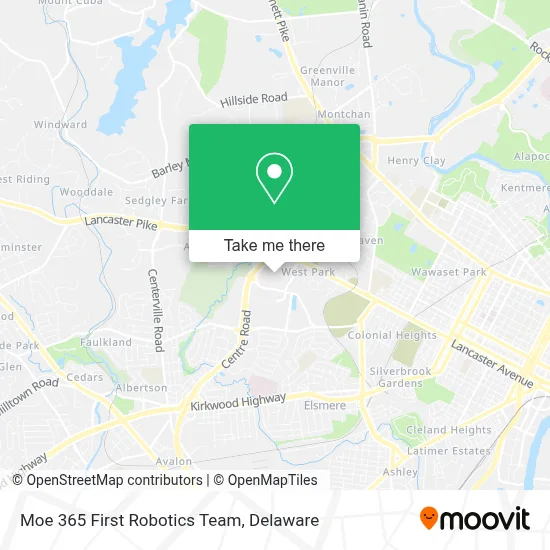 Moe 365 First Robotics Team map