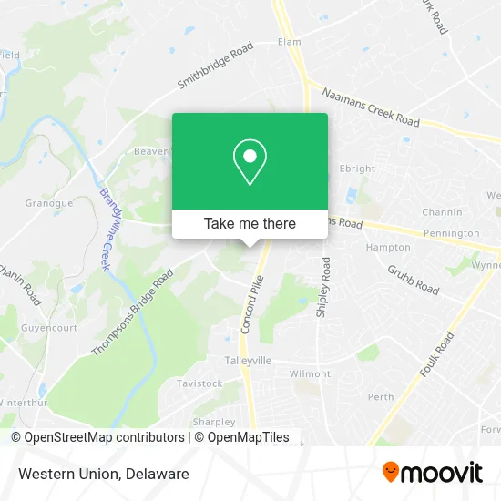 Western Union map