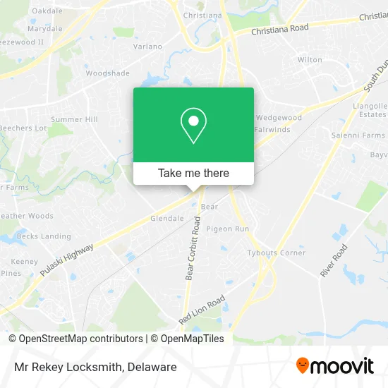 Mr Rekey Locksmith map