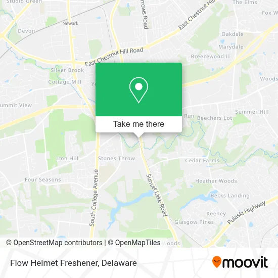Flow Helmet Freshener map