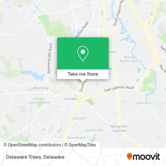 Delaware Trees map