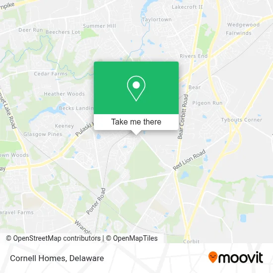 Cornell Homes map