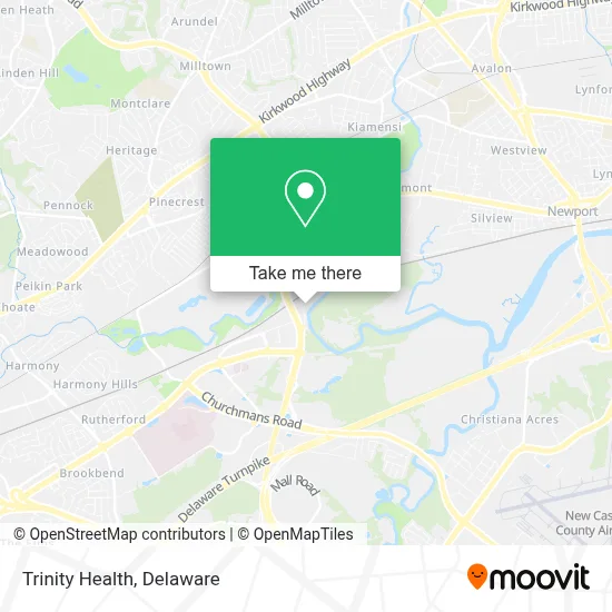 Trinity Health map