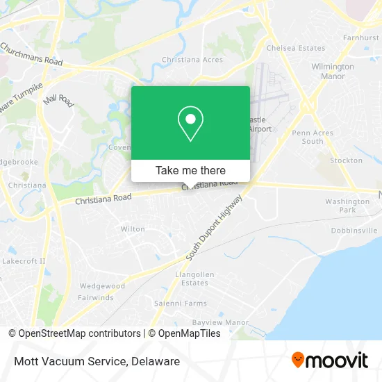 Mott Vacuum Service map