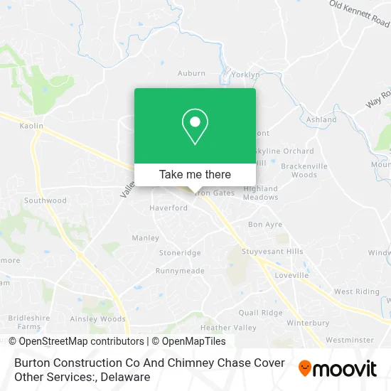 Burton Construction Co And Chimney Chase Cover Other Services: map