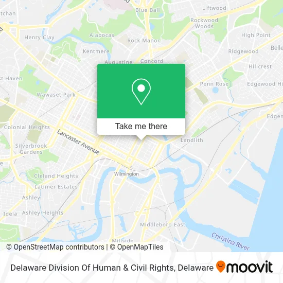 Delaware Division Of Human & Civil Rights map