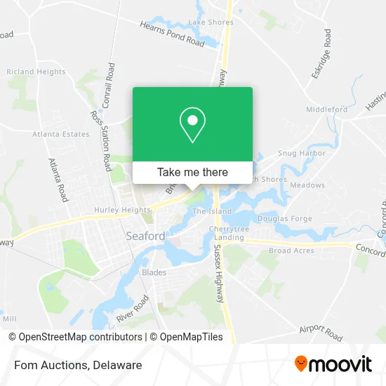 Fom Auctions map