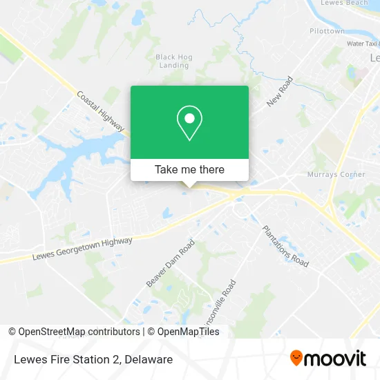 Lewes Fire Station 2 map