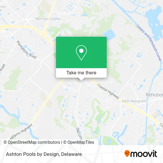 Ashton Pools by Design map