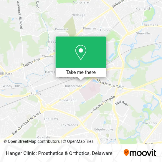 Hanger Clinic: Prosthetics & Orthotics map