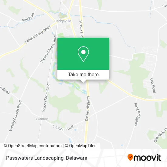 Passwaters Landscaping map