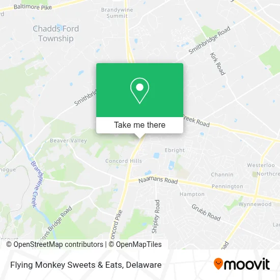 Flying Monkey Sweets & Eats map