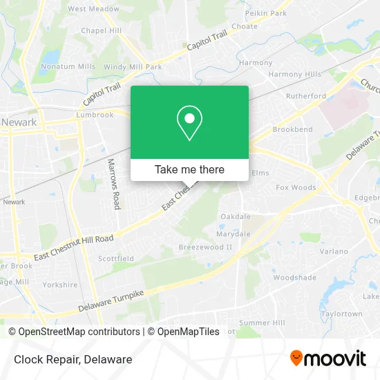 Clock Repair map