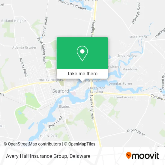 Avery Hall Insurance Group map