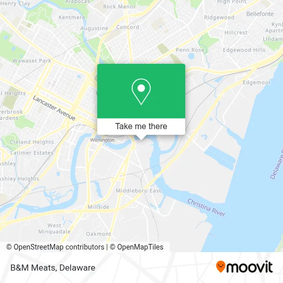 B&M Meats map